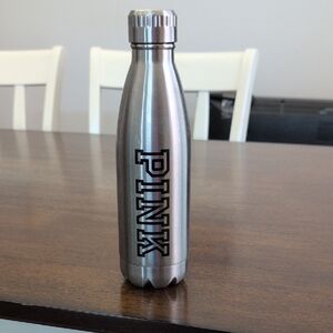 Stainless Steel PINK Victoria's Secret Water Bottle 🩶